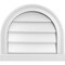 Ekena Millwork Round Top Surface Mount PVC Gable Vent w/ 2"W x 2"P Brickmould Sill Frame, 18"W x 16"H GVPRT18X1603SN - alternate 1